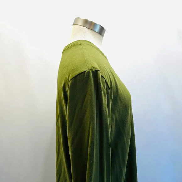 THE NIKE TEE Men Long Sleeve Pullover Dry -Fit Green Casual Shirt Size Medium - Picture 7 of 12